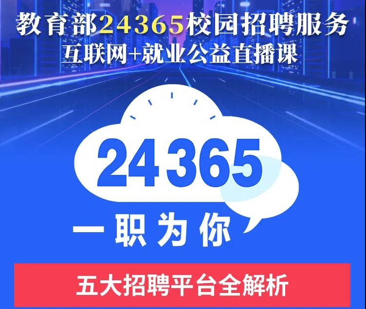 教育部24365就业公益课程：五大招聘平台全解析